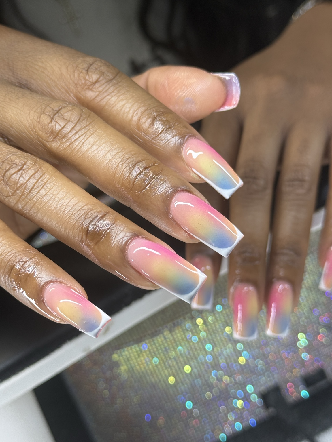 Nail artistry detail